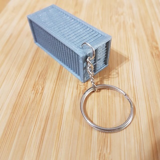 miniature container keychain 3d model - shipping 3d print model - Mito3D