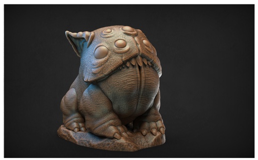 miniatura criatura monstruo terror juego mesa pintar horror ventilador Arte juguete 3d print model - Mito3D