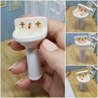 Miniatur Puppenhaus Badezimmer sinken Waschtisch Toilette Artikel Puppenhäuser Miniaturen Möbel 3d print model - Mito3D