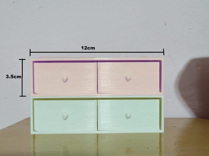 miniatura cassetto alajero 3d print model - Mito3D