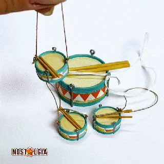 miniature tambour ancien jouet tambours musique instrument poupée maison soviétique urss 3d print model - Mito3D