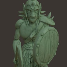 miniatura elfo gioco goblin warhammer dungeon draghi 3d print model - Mito3D