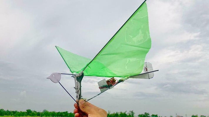 miniatur völlig 3d gedruckt ornithopter vogel rc ornitpter flugzeug drohne 3d print model - Mito3D