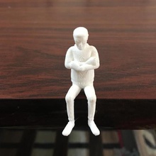 miniature de l'homme assis divers la pose modèle 3d print model - Mito3D