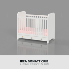 miniature Ikea gonatt lit bébé meubles 1 12 maison poupées 3d print model - Mito3D