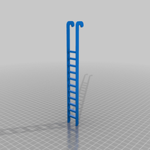 miniature library book ladder nook hobby 3d print model - Mito3D