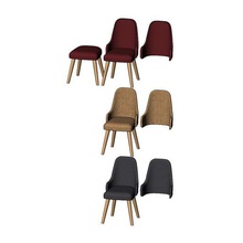 miniatura moderno de madera curvada sillón maquetas n03 impresión 3d la modelo casa presidente muebles maqueta diorama props arquitectura en decoración escaparate educación ornamento asiento chaise tapicería 3d print model - Mito3D