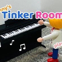 miniature piano playmobil instrument cloche tinkercad jouet 3d print model - Mito3D