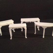 Miniatur queen anne-sofa-Tabellen verschiedene 12 1-0 1to24scale dollhouse Möbel Spielplatzgeräte toscale 3d print model - Mito3D