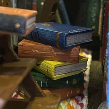 miniature stack books hobby 3d print model - Mito3D