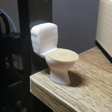 Miniatur Toilette Sitz Deckel Gadget wc Badezimmer Artikel Deko Spielzeug 3d print model - Mito3D