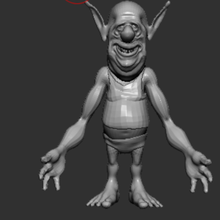 miniatura de troll a arte trool zbrush figurine 3d print model - Mito3D