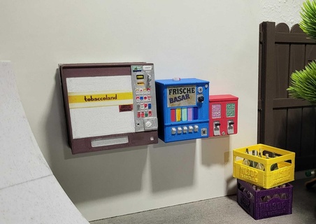 miniature vending machines 80s 90s 2000s fingerboard fingerboarding machine candy cigarettes cigarette automat automats 3d print model - Mito3D