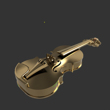 miniature violon art 3d print model - Mito3D