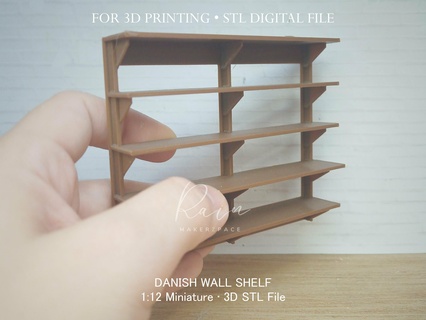 miniature wall shelf witch's room furniture collection dollhouse decor 1 12 scale mystical storage enchanted miniatures witchy magic display 3d print model - Mito3D