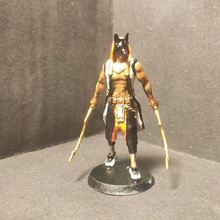 miniature warrior anubis 3d print model - Mito3D