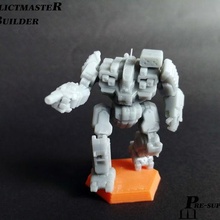 minimeccanico maestro dei conflitti costruttore campione gioco mech 6mm robot sci fi miniatura Battlemech guerra mecha 3d print model - Mito3D