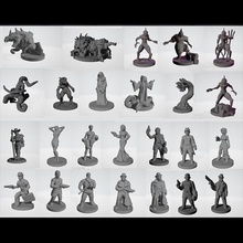 miniatures cthulhu set game tabletop boardgame the call of mini 3d print model - Mito3D