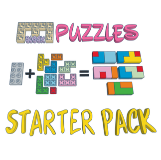 miniblock puzzles starter pack building blocks puzzle printable lego duplo 3d print model - Mito3D