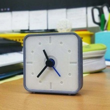 miniclock ver2 two-tone color analogclock clock clockface clockwork face maakmake diy 3d print model - Mito3D