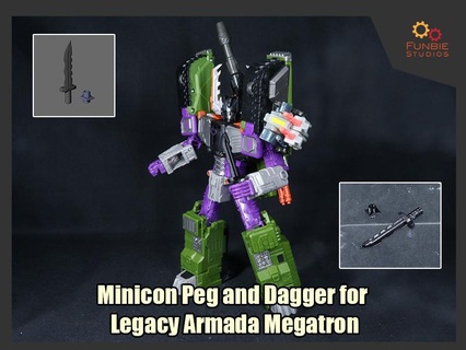 Minicon peg Dolch Transformer Erbe Armada Megatron 3d print model - Mito3D