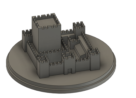minidesktopcastle castle mini miniature desk souvenir 3d print model - Mito3D