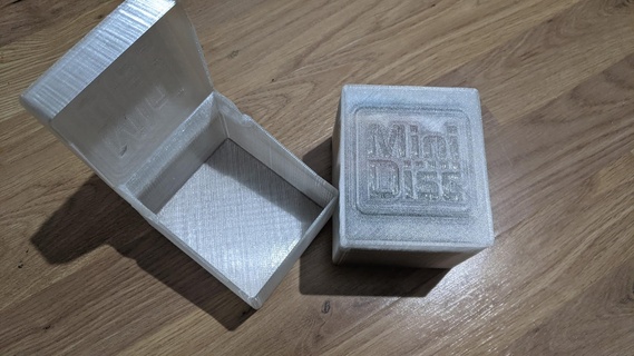 minidisc box 10 rack stand 3d print model - Mito3D