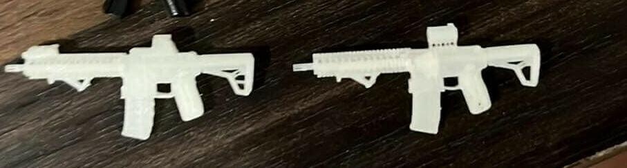 minifig escala mk18 paquete pistola 3d print model - Mito3D