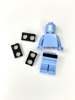 minifigure torso spacers 3mm toy brick built display saver spacer 3d print model - Mito3D