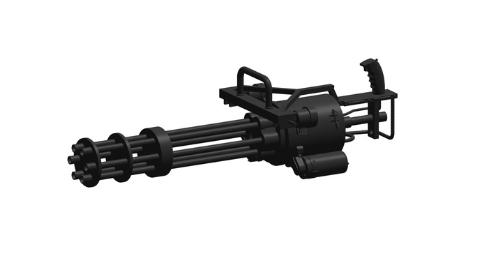 minigun spiel gewehr scharfschütze maschine pistole fohlen militär steinschloss armee ar vr automatisch waffe metaverse gatling 3d print model - Mito3D