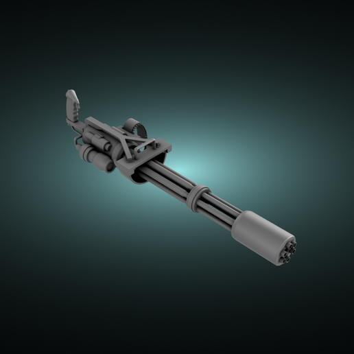 minigun 3 3D print model - Mito3D