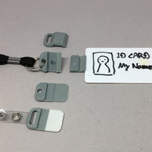 minimal card holder various cardholder neodymium 3d print model - Mito3D