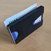 minimal flexible wallet money clip fashion slim accessories 3d print model - Mito3D