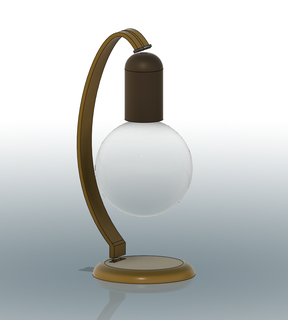 minimal globe lamp light tablelight diy 3d print model - Mito3D