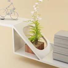minimalist bookcase tiny house 3dmax stl autocad jpg 3ds dxf shelf minimalism 3d print model - Mito3D