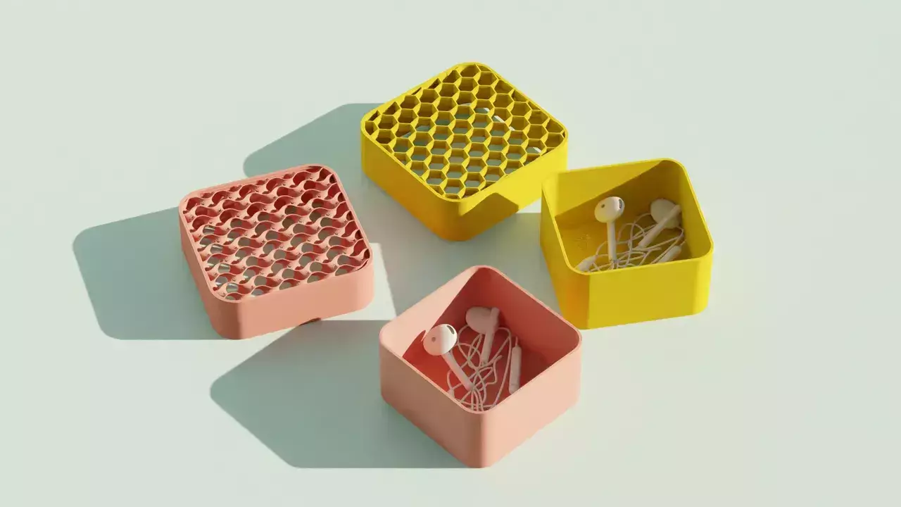 minimalistisch Kabel Box 3D print model - Mito3D