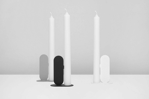 minimalista candela titolare supporto casa arredamento nordico design ikea licing camera 3d print model - Mito3D