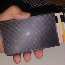 minimalista crédito tarjeta soporte billetera artilugio titular pequeña Delgado slimwallet credito 3d print model - Mito3D