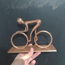 minimalista ciclista decoración bicicleta Arte jinete escritorio trofeo 3d print model - Mito3D