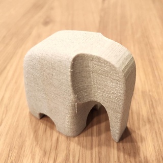 minimalist elephant luck lucky trunk animal 3d print model - Mito3D