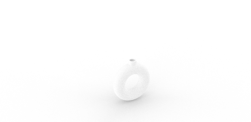minimalistisch blumentopf architektur 3d print model - Mito3D