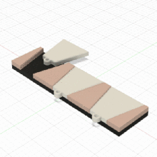 minimalista llave percha llaves casa mesa pared elegante accesorios llaveros 3d print model - Mito3D