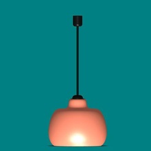 minimaliste lampe ombre conception art mur agneau ampoule électrique 3d print model - Mito3D