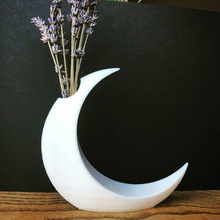 minimalist moon vase aesthetic beauty celestial crescent crescent_moon flowers home luna lunar minimal mooncore space spooky stars witch witches witchy 3d print model - Mito3D