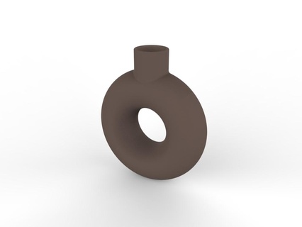minimalist nordic vase - planter vases planters ceramic minimal 3d print model - Mito3D