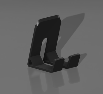 minimalist phone stand phone booth minimalist cellular support  3d print model - Mito3D