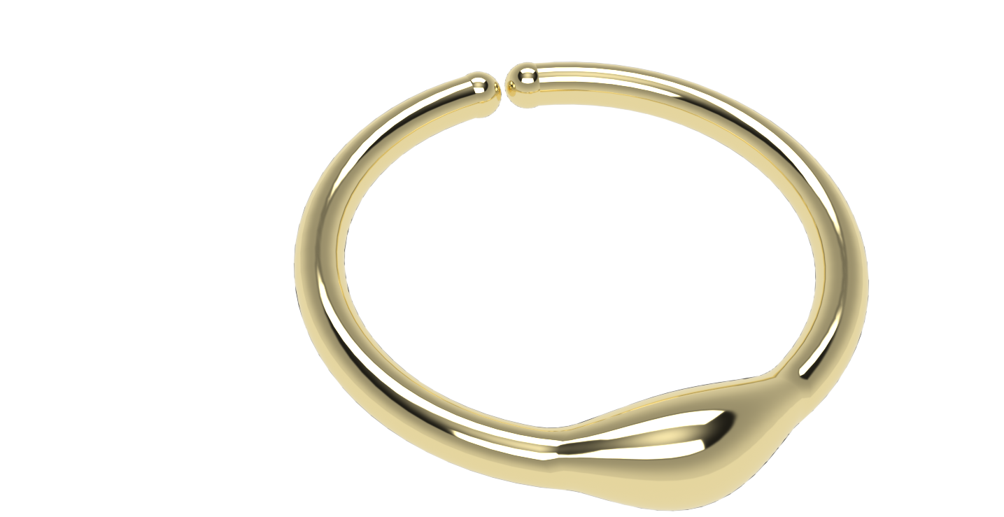 minimalist ring jewelry delicate elegant 3D print model - Mito3D
