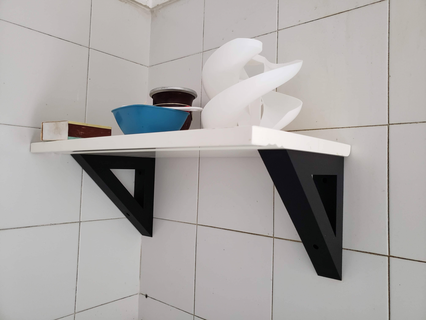 minimalist shelf bracket Home message library furniture support 3d print model - Mito3D