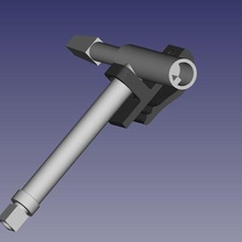 minimalist tee key belt clip tool british rail carriage railway square tools train hand 3d print model - Mito3D