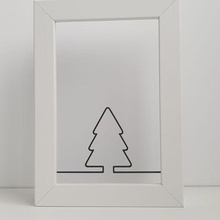 minimalistisch Baum Kunst Dekoration Weihnachten 3d print model - Mito3D